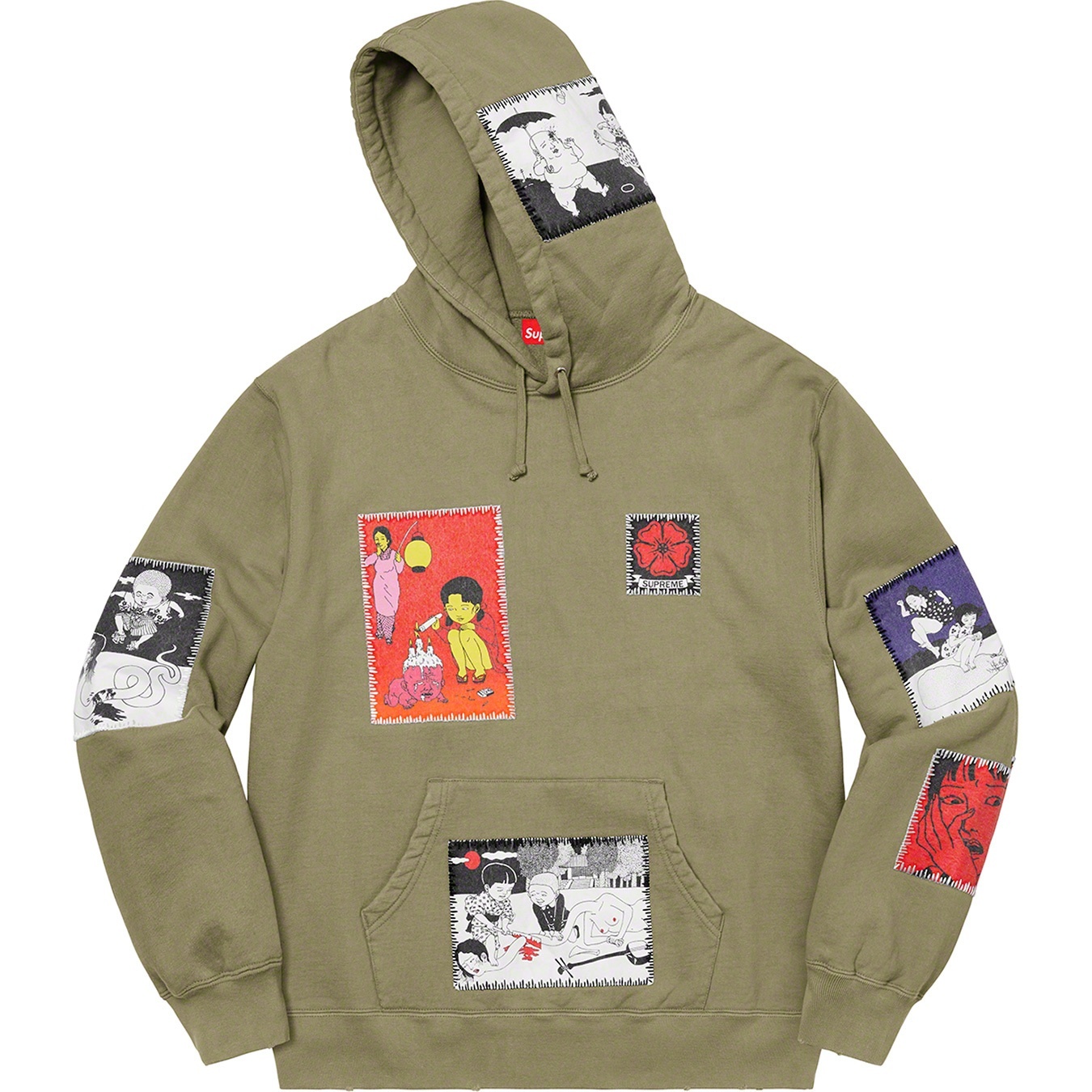 Toshio Saeki/Supreme Hooded Sweatshirt view 14